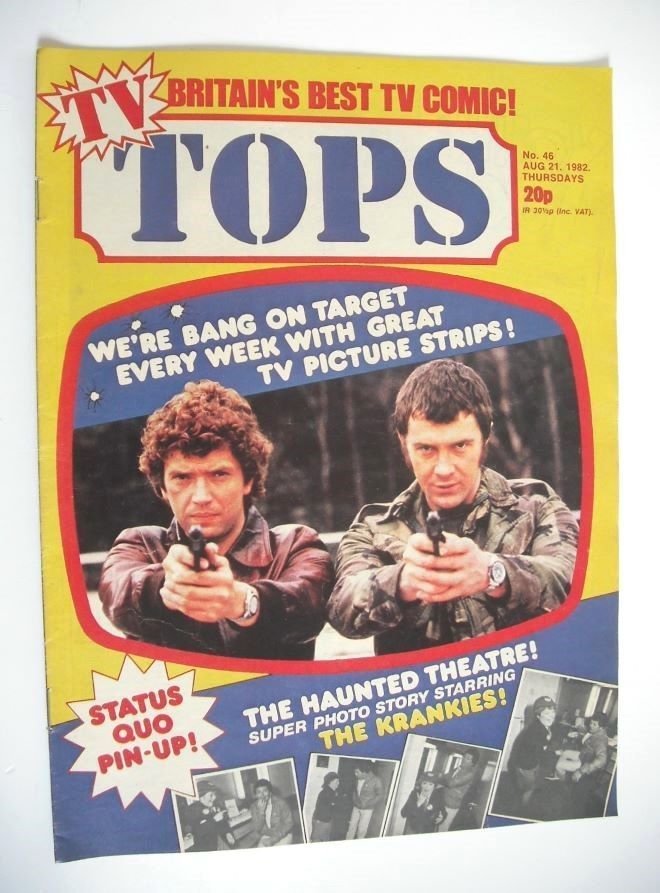 TV Tops magazine - 21 August 1982 - The Professionals cover (No. 46)
