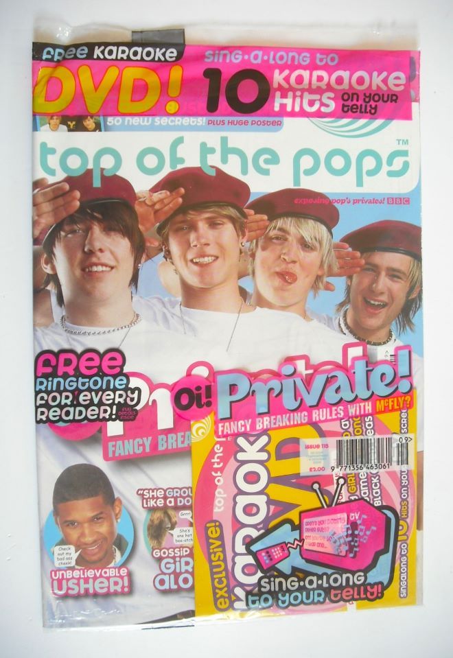 Top Of The Pops magazine - McFly cover (7 September - 4 October 2004)