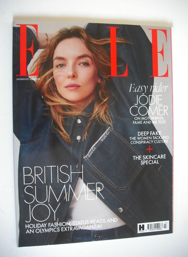 British Elle magazine - July/August 2024 - Jodie Comer cover