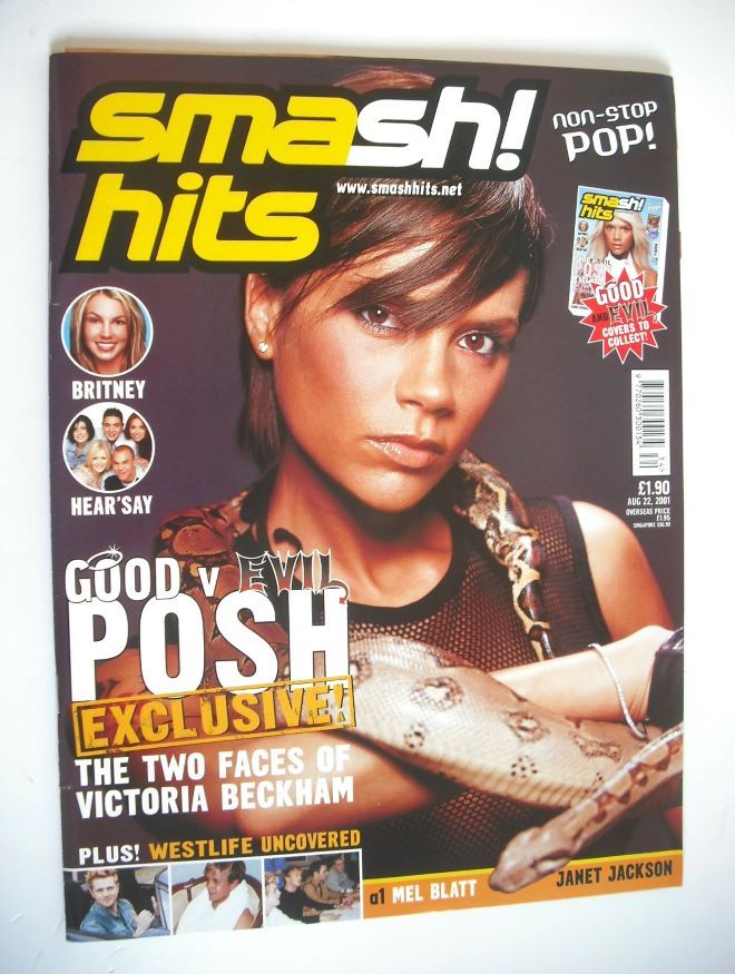 Smash Hits magazine - Victoria Beckham cover (22 August 2001) (Cover 2/2)