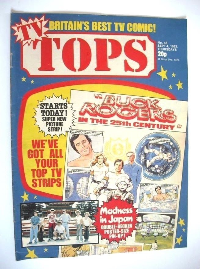TV Tops magazine - 4 September 1982 - Buck Rogers cover (No. 48)