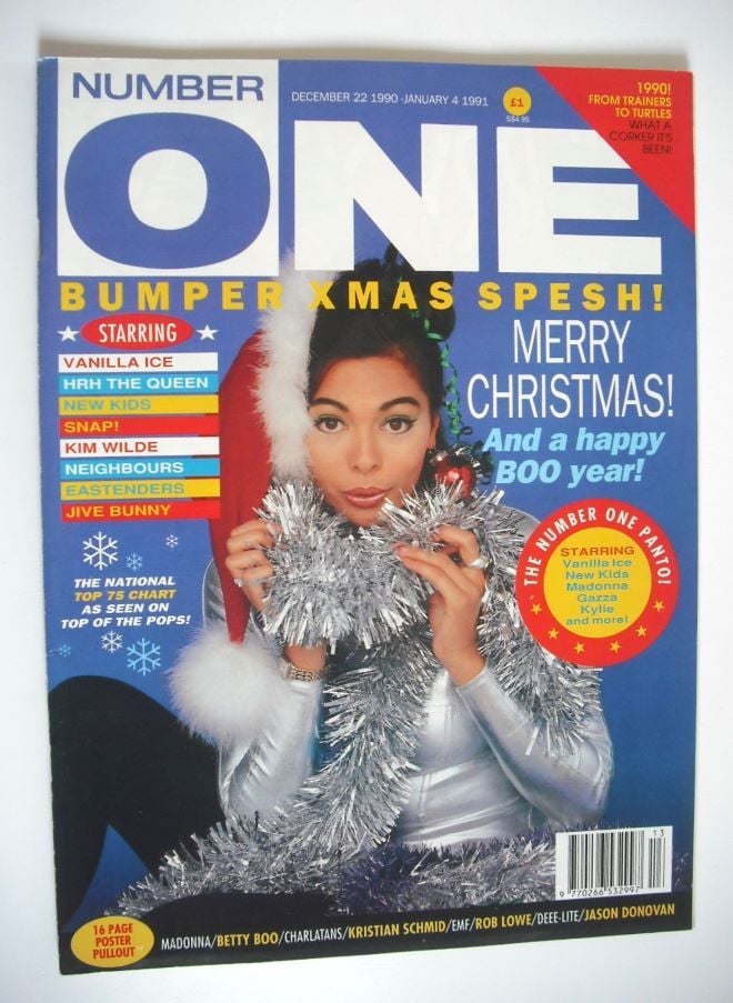 NUMBER ONE Magazine - Betty Boo cover (22 December 1990 - 4 January 1991)