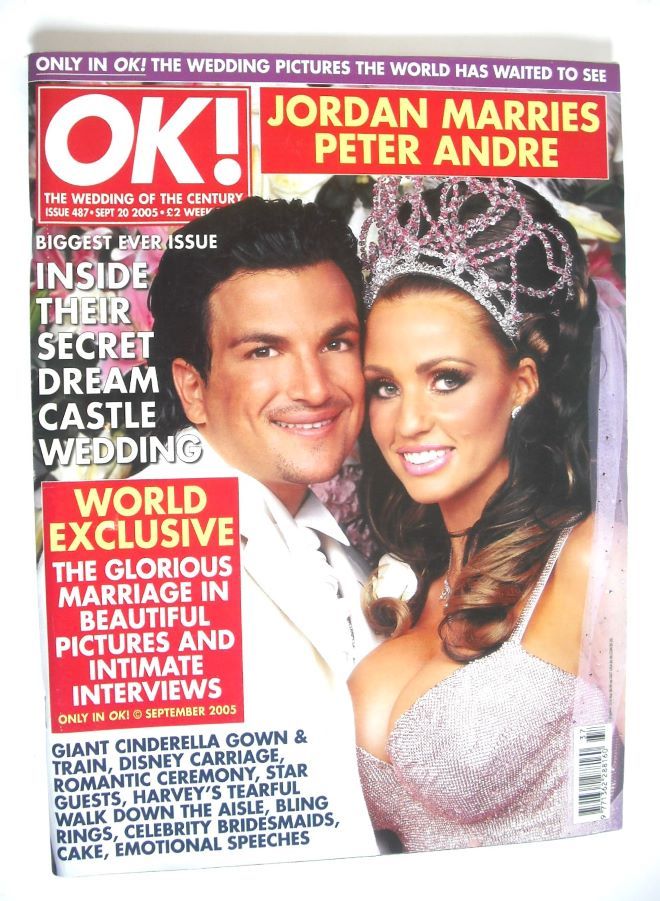 OK! magazine - Peter Andre and Katie Price Jordan Wedding cover (20 September 2005 - Issue 487)