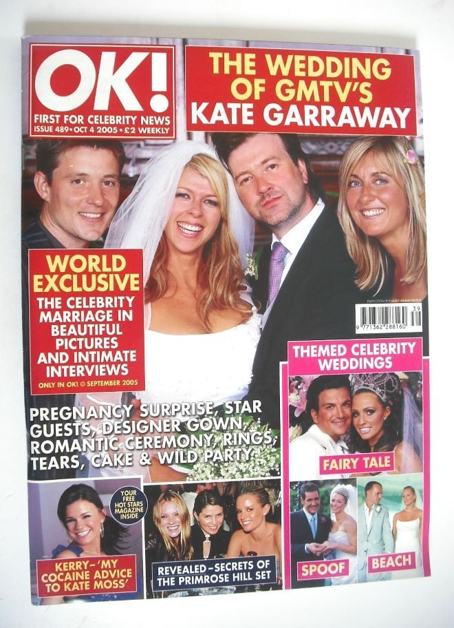 OK! magazine - Kate Garraway wedding cover (4 October 2005 - Issue 489)