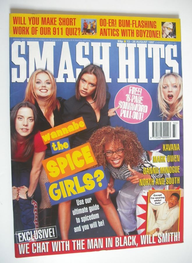 Smash Hits magazine - Spice Girls cover (13-26 August 1997)