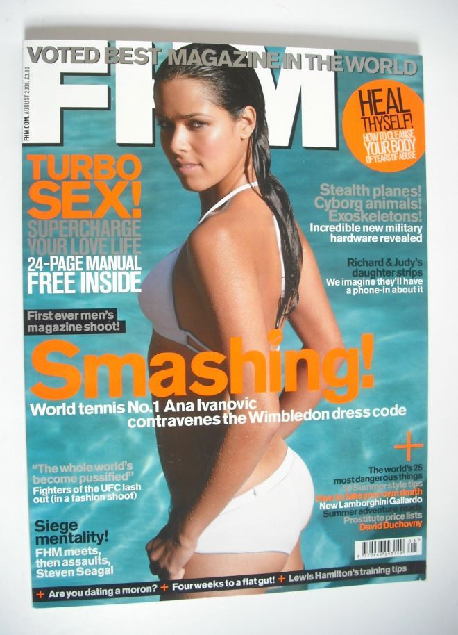 FHM magazine - Ana Ivanovic cover (August 2008)