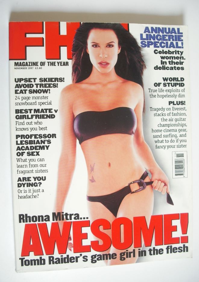 FHM magazine - Rhona Mitra cover (November 1997)