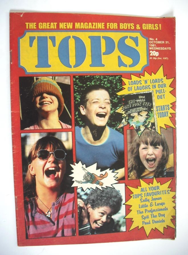 Tops magazine - 31 October 1981 - Loads Of Laughs cover (No. 4)