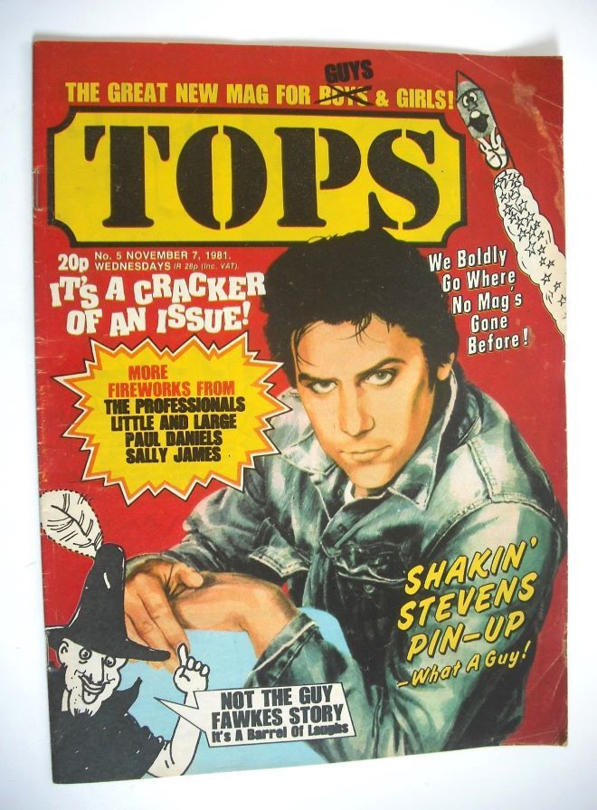 Tops magazine - 7 November 1981 - Shakin' Stevens cover (No. 5)