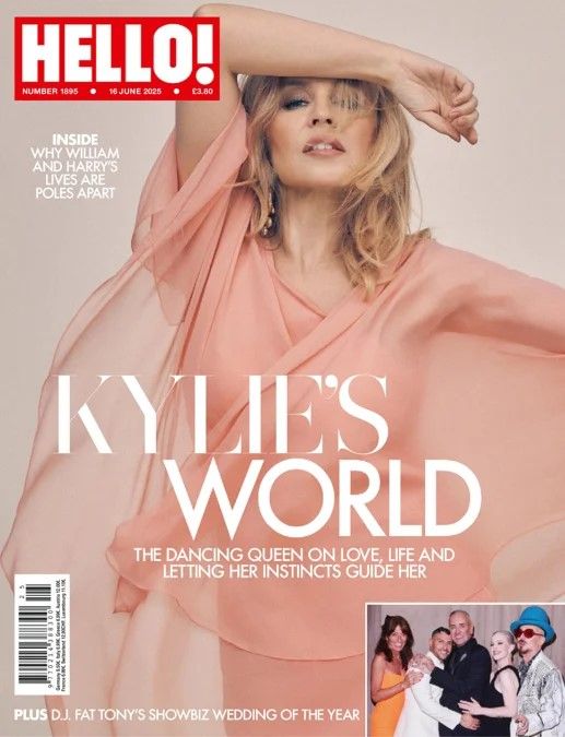Hello! magazine - Kylie Minogue cover (16 June 2025 - Issue 1895)