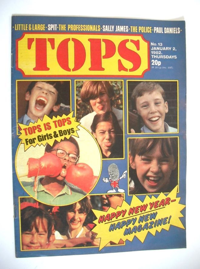 Tops magazine - 2 January 1982 - Happy New Year cover (No. 13)