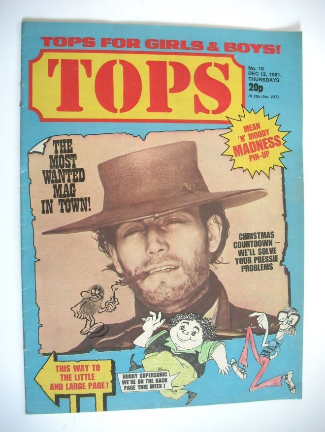 Tops magazine - 12 December 1981 - The Most Wanted Mag In Town cover (No. 10)