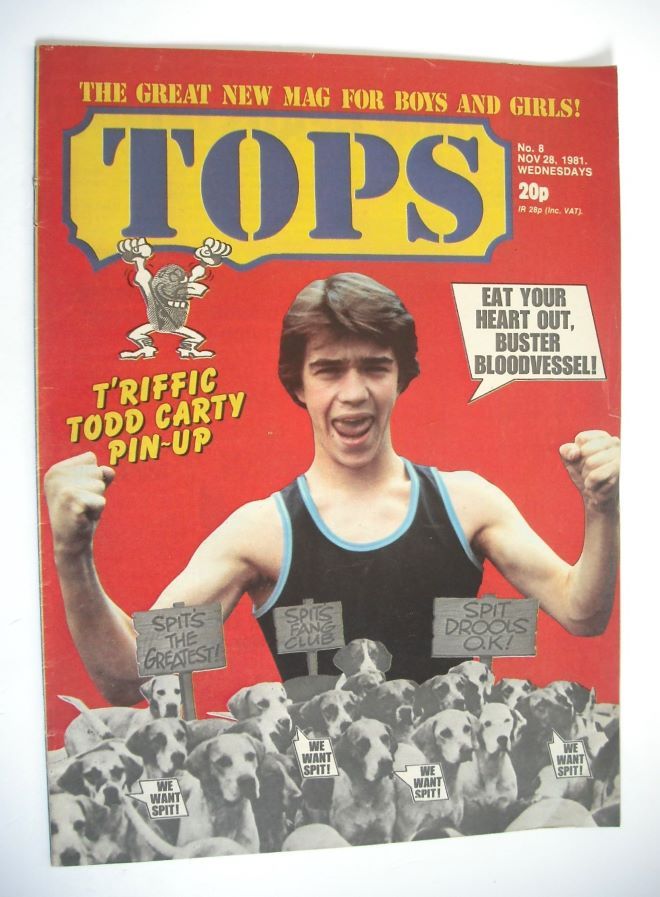 Tops magazine - 28 November 1981 - Todd Carty cover (No. 8)