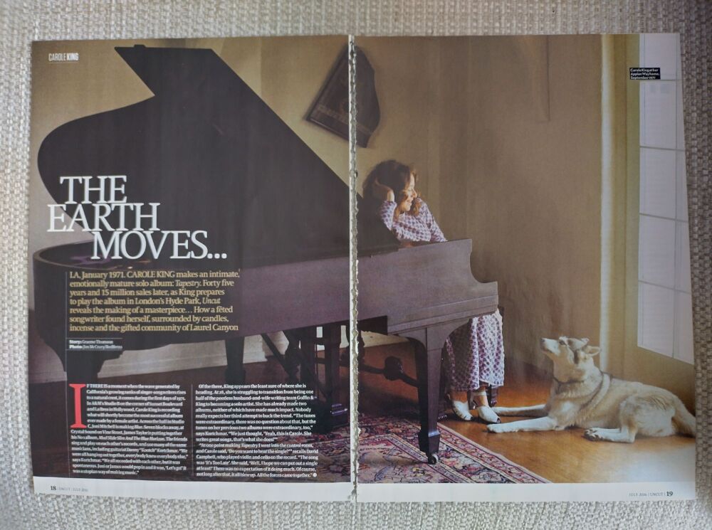 Carole King feature (magazine clipping)