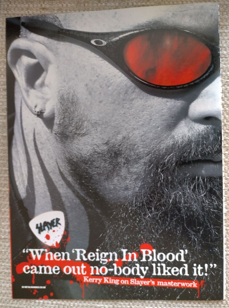 Slayer feature (magazine clipping from 2004)