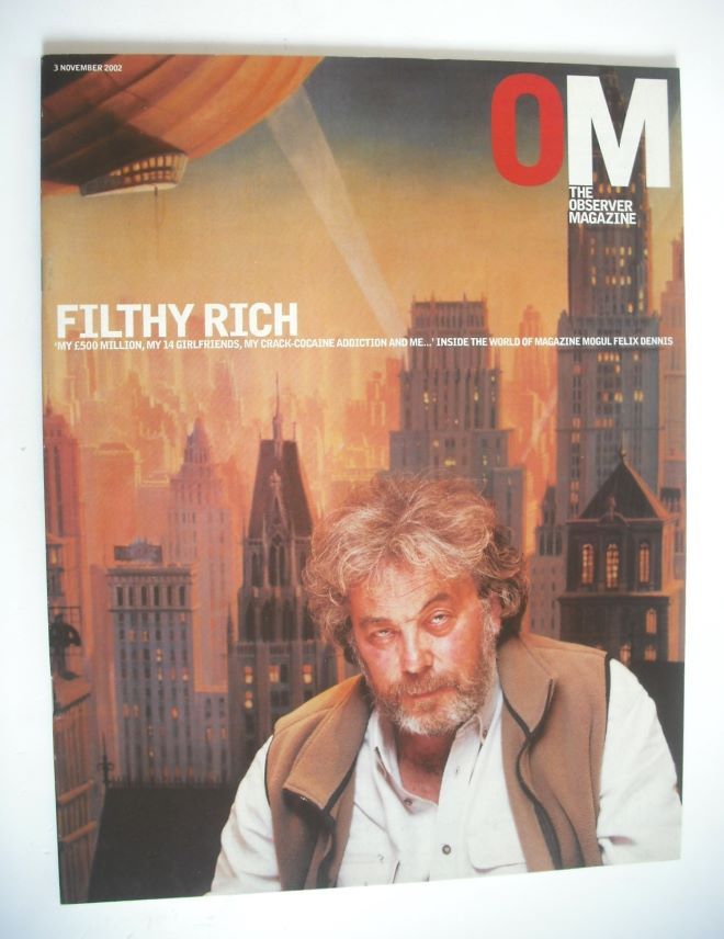 The Observer Magazine - Felix Dennis cover (3 November 2002)