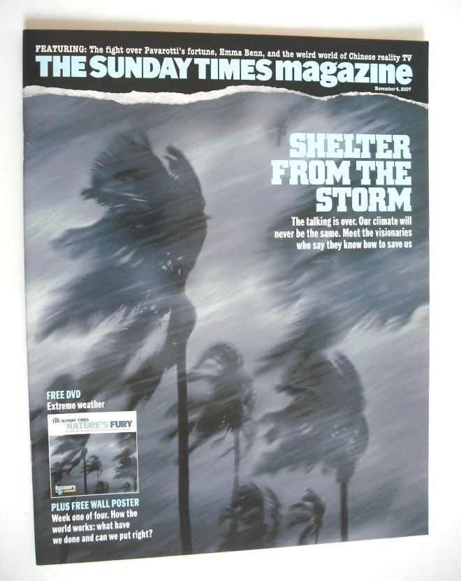 The Sunday Times magazine - Shelter From The Storm cover (4 November 2007)