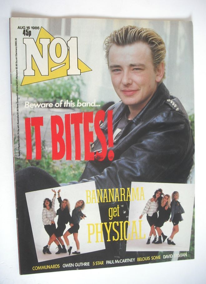 No 1 Magazine - Francis Dunnery cover (16 August 1986)