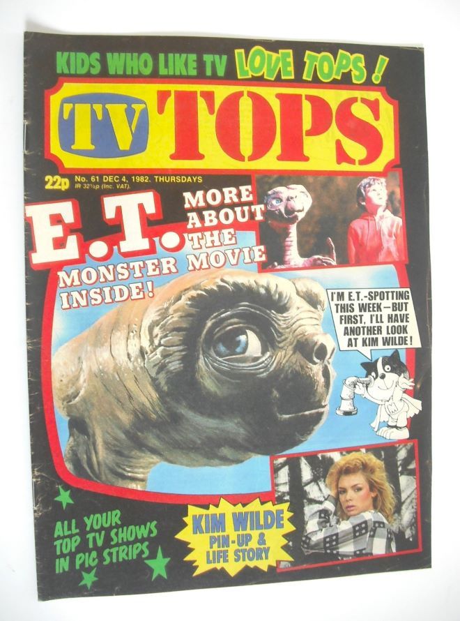 TV Tops magazine - 4 December 1982 - E.T. cover (No. 61)