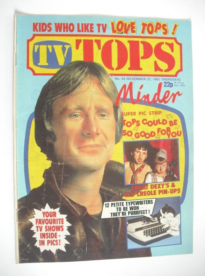 TV Tops magazine - 27 November 1982 - Minder cover (No. 60)