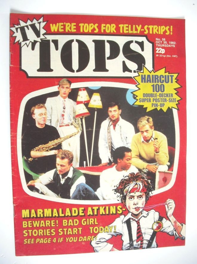 TV Tops magazine - 30 October 1982 - Haircut 100 cover (No. 56)