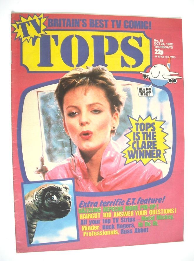 TV Tops magazine - 23 October 1982 - Clare Grogan cover (No. 55)