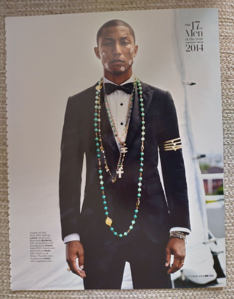 Pharrell Williams feature (magazine clipping from 2014)