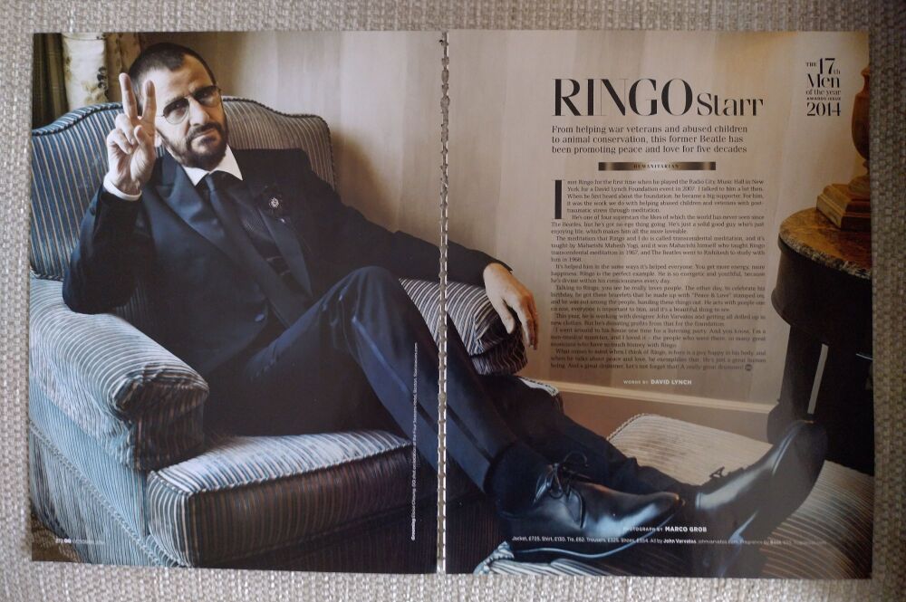 Ringo Starr feature (magazine clipping from 2014)