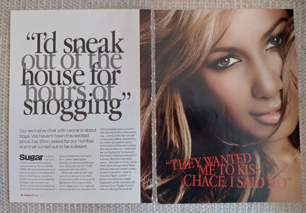 Leona Lewis feature (magazine clipping from 2009)