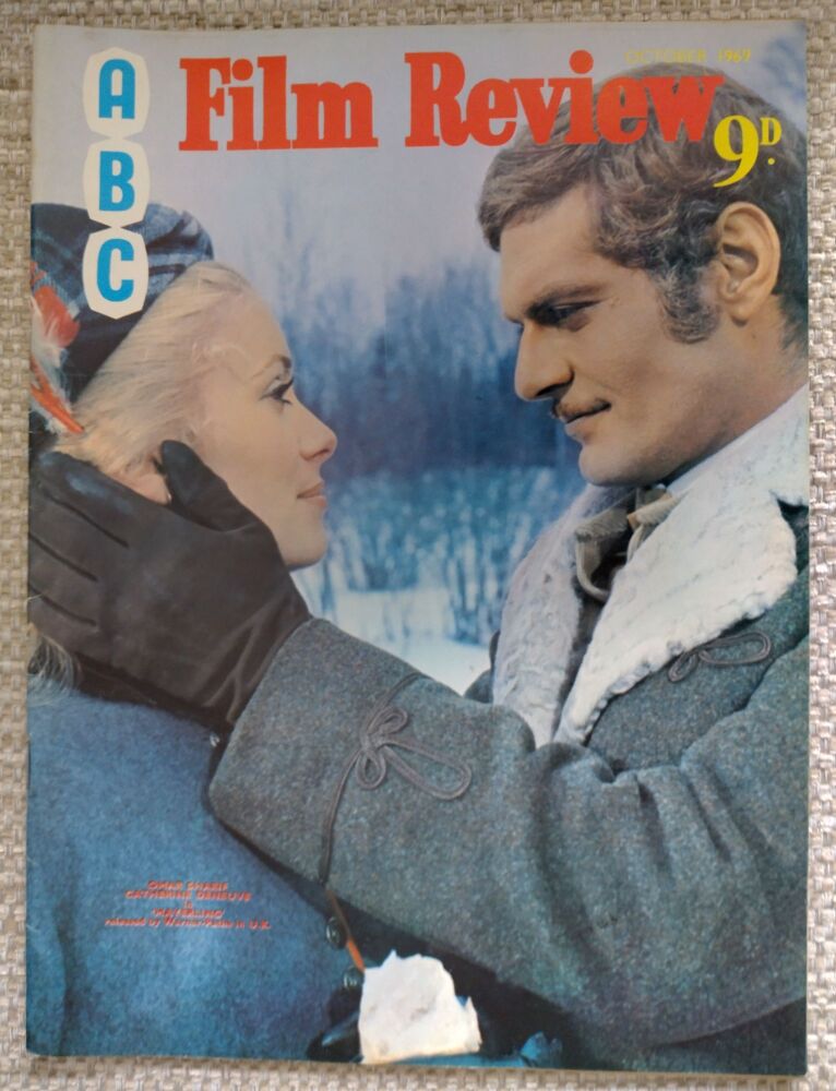 ABC Film Review magazine - Omar Sharif and Catherine Deneuve cover (October 1969)
