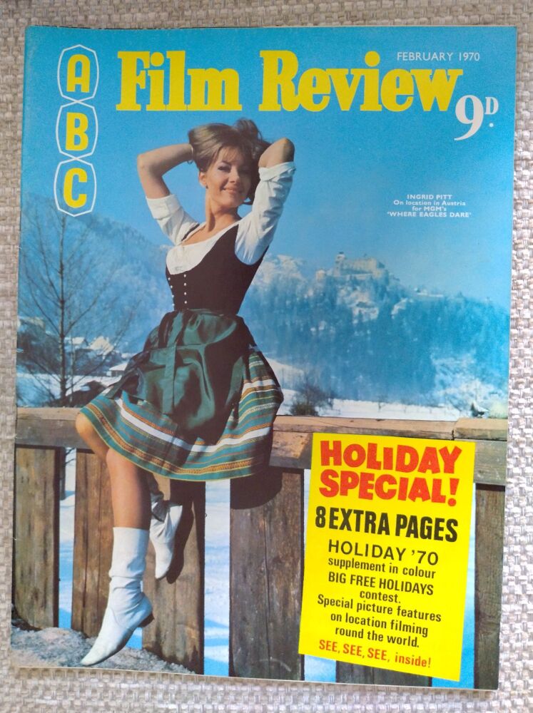 ABC Film Review magazine - Ingrid Pitt cover (February 1970)