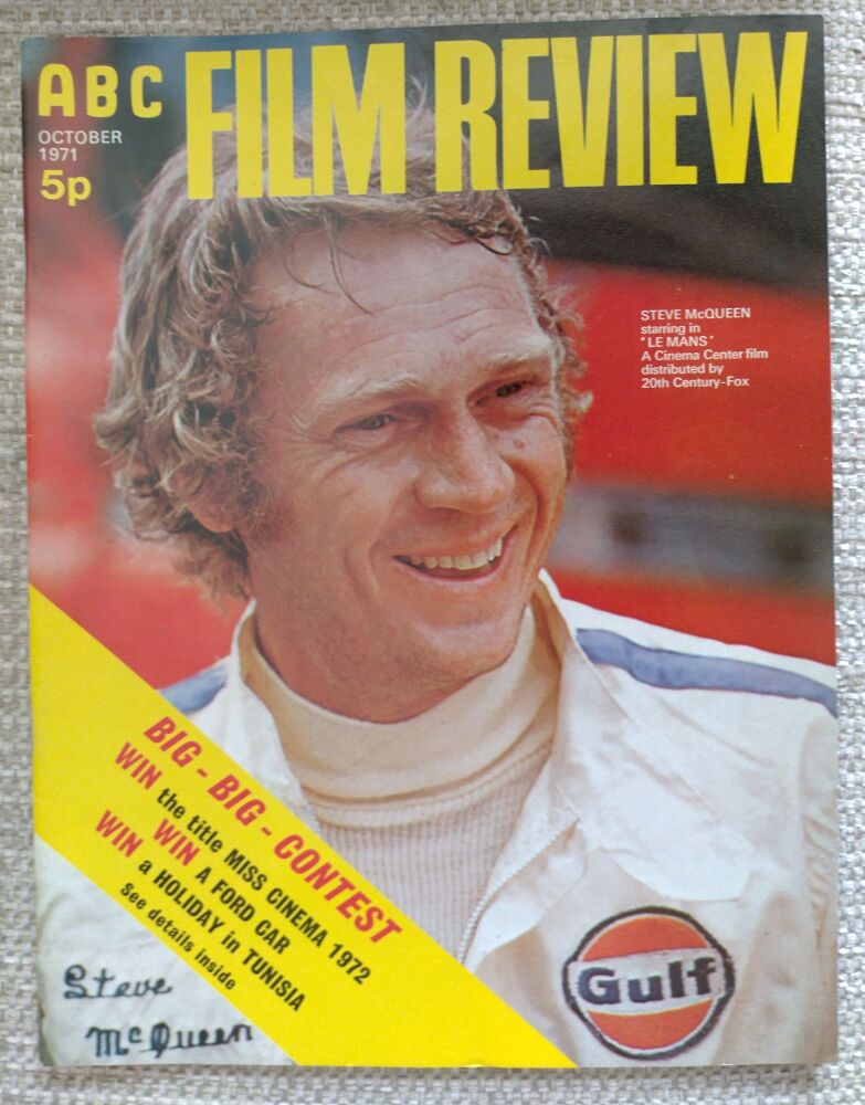 ABC Film Review magazine - Steve McQueen cover (October 1971)