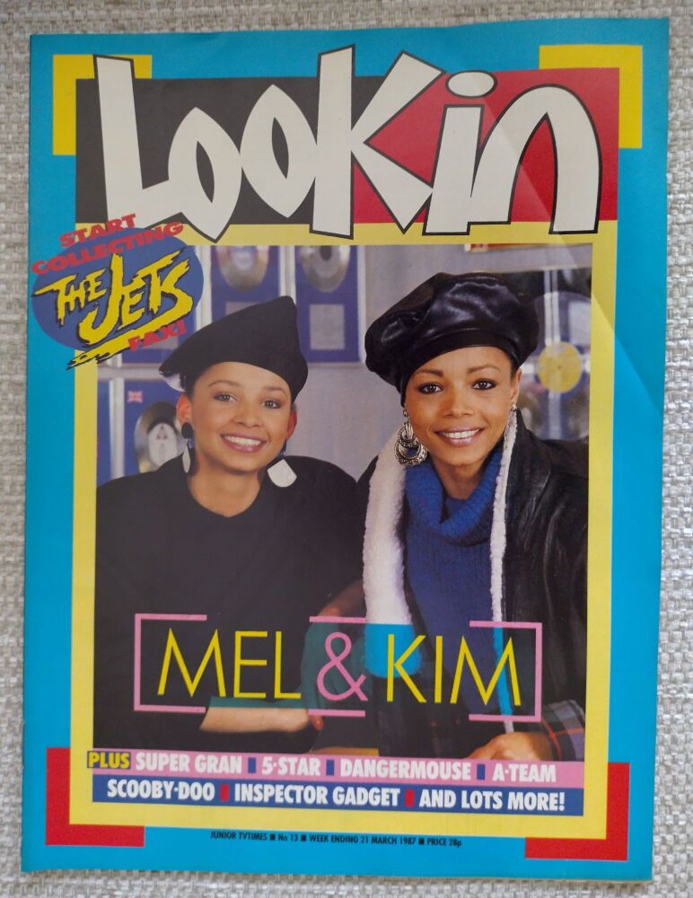 Look In magazine - Mel & Kim cover (21 March 1987)