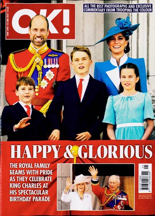 OK! magazine - Prince William, Kate Middleton and Family cover (23 June 2025 - Issue 1498)
