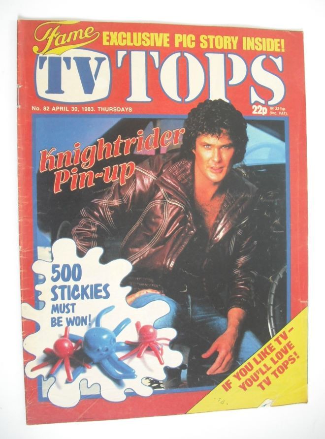 TV Tops magazine - 30 April 1983 - David Hasselhoff cover (No. 82)