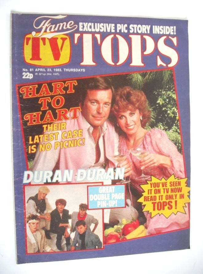 TV Tops magazine - 23 April 1983 - Hart to Hart cover (No. 81)