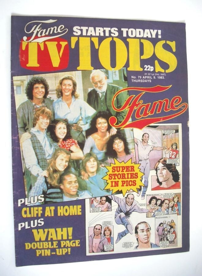 TV Tops magazine - 9 April 1983 - Fame cover (No. 79)