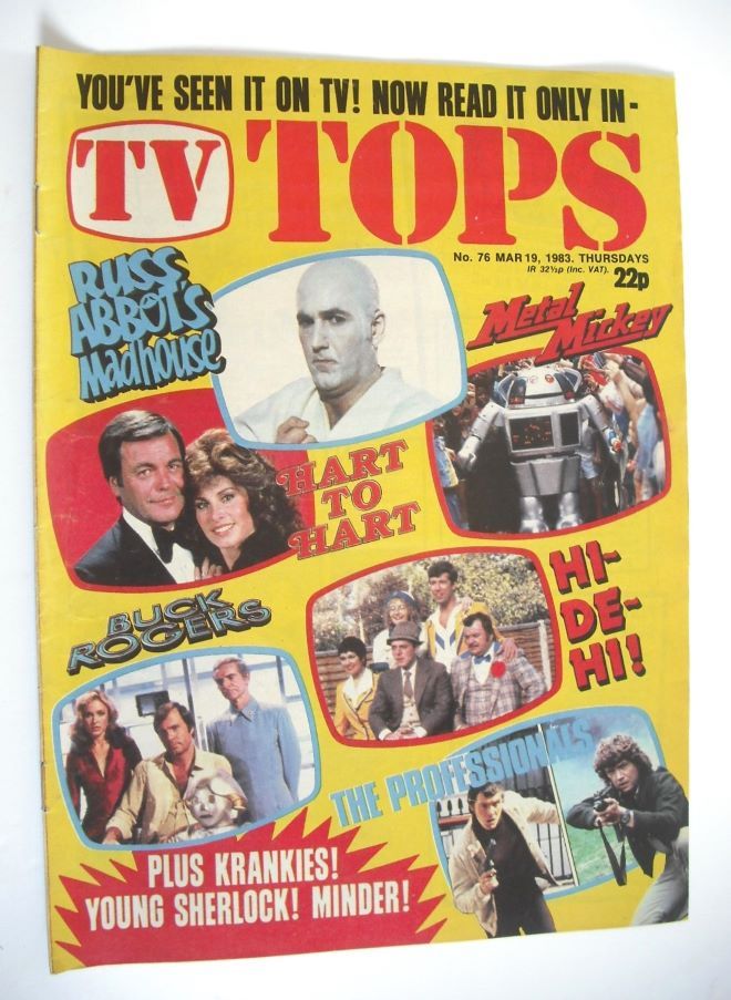 TV Tops magazine - 19 March 1983 - Top Stars cover (No. 76)