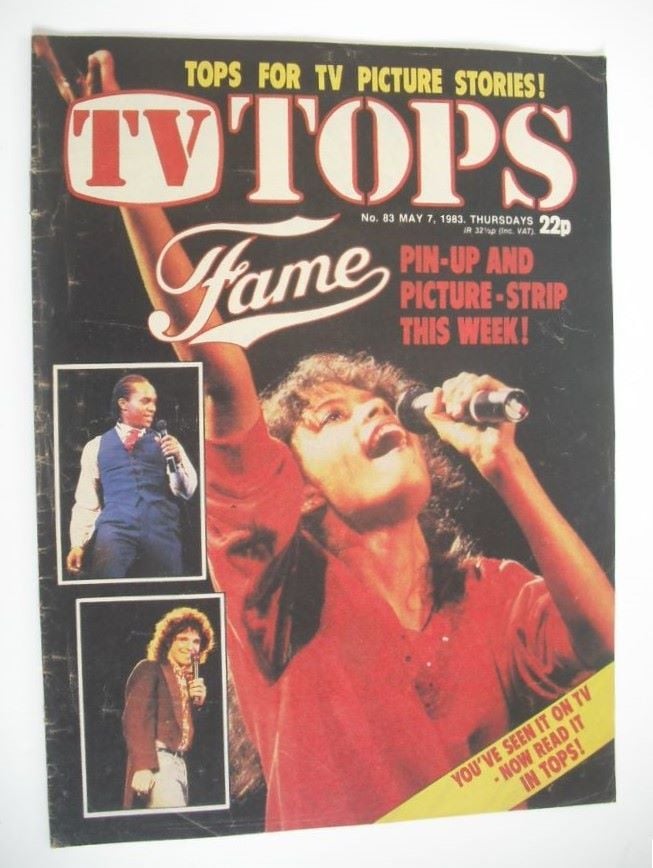 TV Tops magazine - 7 May 1983 - Fame cover (No. 83)
