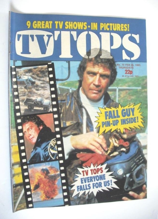 TV Tops magazine - 26 February 1983 - The Fall Guy cover (No. 73)