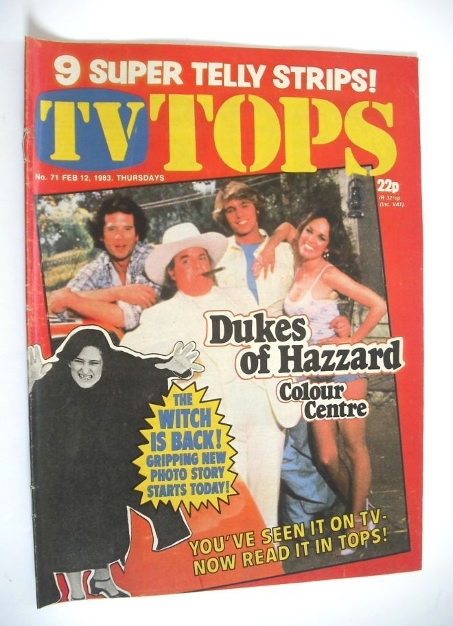 TV Tops magazine - 12 February 1983 - Dukes Of Hazzard cover (No. 71)
