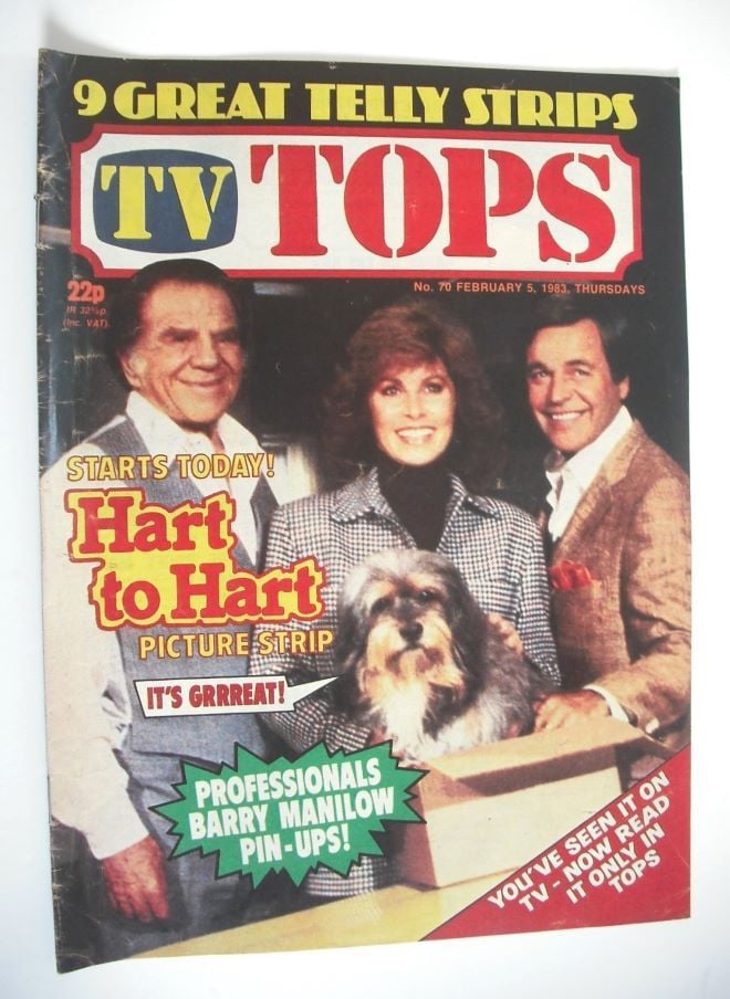 TV Tops magazine - 5 February 1983 - Hart to Hart cover (No. 70)