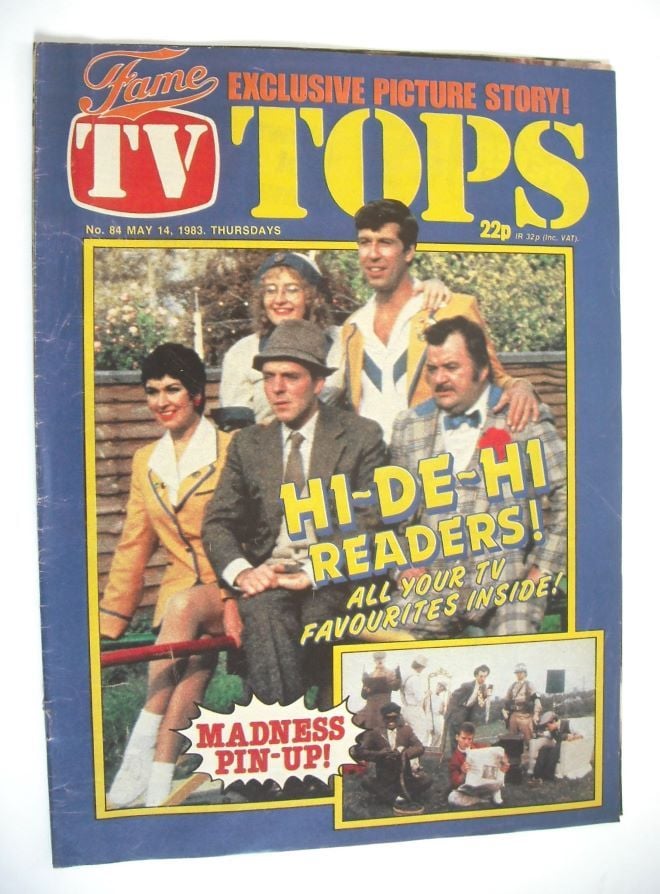 TV Tops magazine - 14 May 1983 - Hi-de-Hi! cover (No. 84)