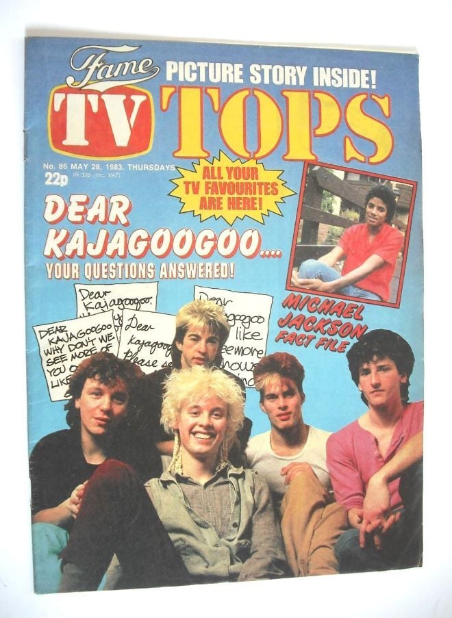 TV Tops magazine - 28 May 1983 - Kajagoogoo cover (No. 86)