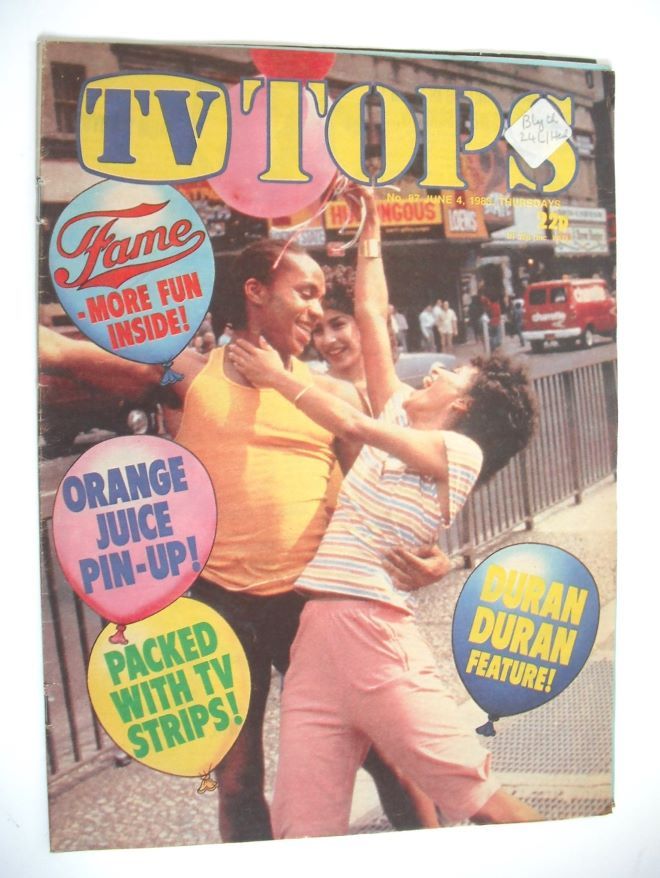TV Tops magazine - 4 June 1983 - Fame cover (No. 87)