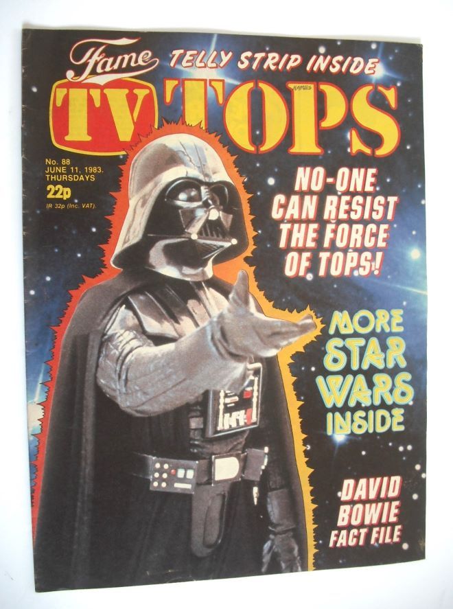 TV Tops magazine - 11 June 1983 - Darth Vader cover (No. 88)