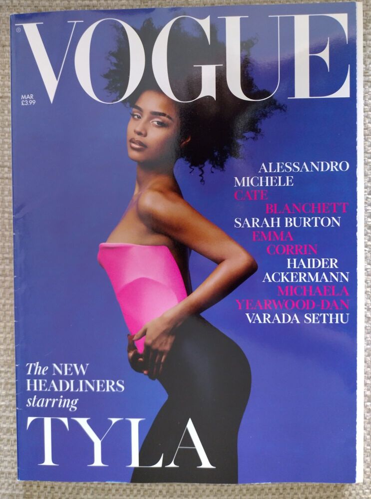 British Vogue magazine - March 2025 - Tyla cover