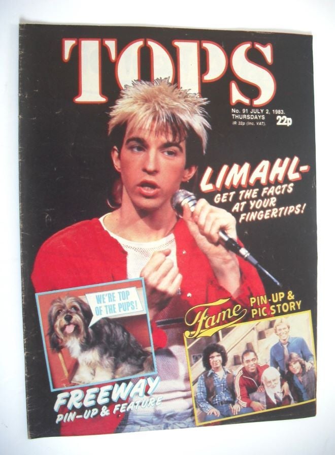 TV Tops magazine - 2 July 1983 - Limahl cover (No. 91)