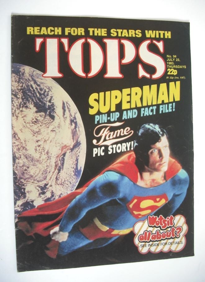 TV Tops magazine - 23 July 1983 - Superman cover (No. 94)