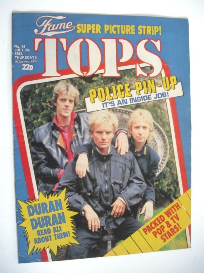 TV Tops magazine - 30 July 1983 - The Police cover (No. 95)